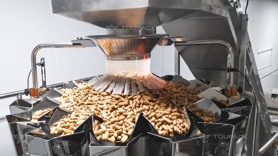Stand Up Pouch Pionowa maszyna pakująca do ważenia 2,5 kg Maszyna do pakowania orzechów nerkowca