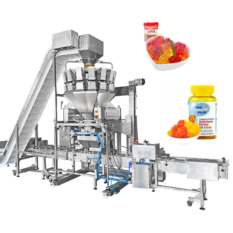 Automatyczna zliczająca maszyna pakująca do napełniania worków na poduszki Premade Doypack Gummy Bear Candy