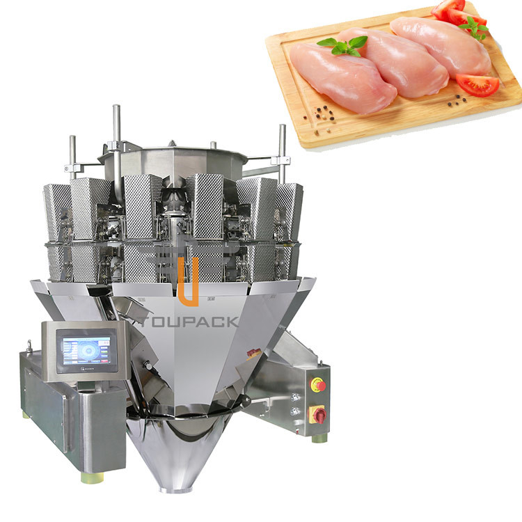 Śruba 1,0 l 1,5 l Maszyna do pakowania wagi Wgłębienie do talerza Hopper 14 Głowica do piersi z kurczaka