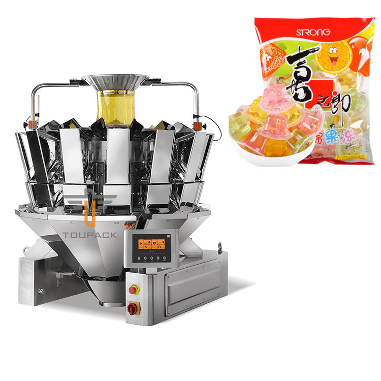 Maszyna do pakowania worka w worku 380V wielofunkcyjna Stand Up Gel Jelly Multihead Weigher Sachet Filling