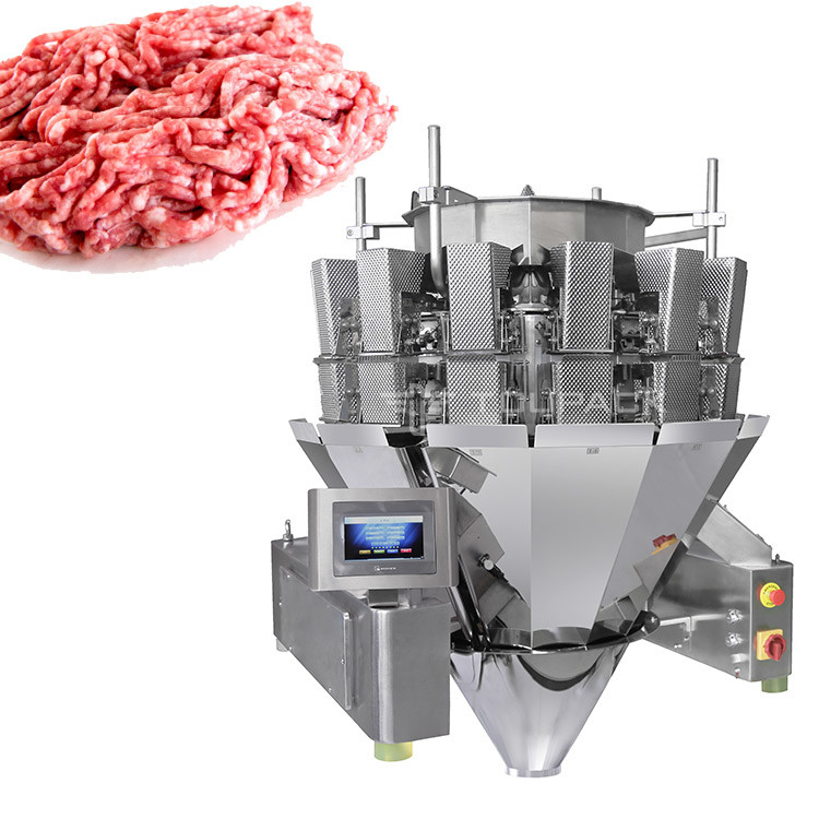 14 Głowa śruby Waga 2,0 kW 410 kg Mięso wieprzowe mięso świeże maszyna do ważenia i pakowania