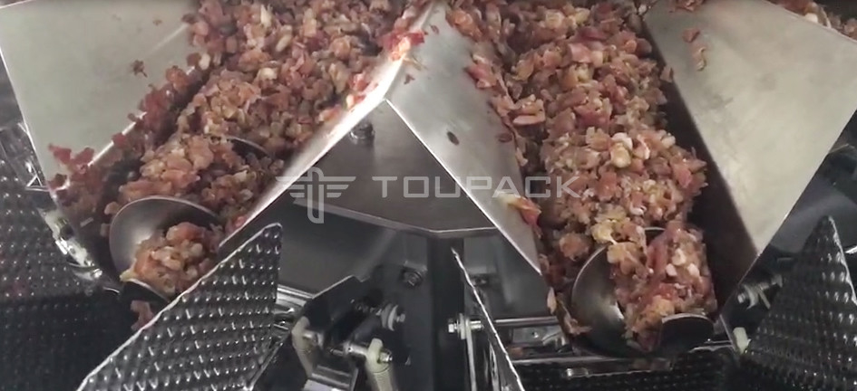 14 Głowa śruby Waga 2,0 kW 410 kg Mięso wieprzowe mięso świeże maszyna do ważenia i pakowania
