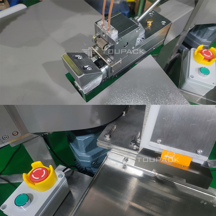 Semi-Auto Banana Carrot Packing Machine For Mesh Net Bag Weighing Counting Netting Clipping