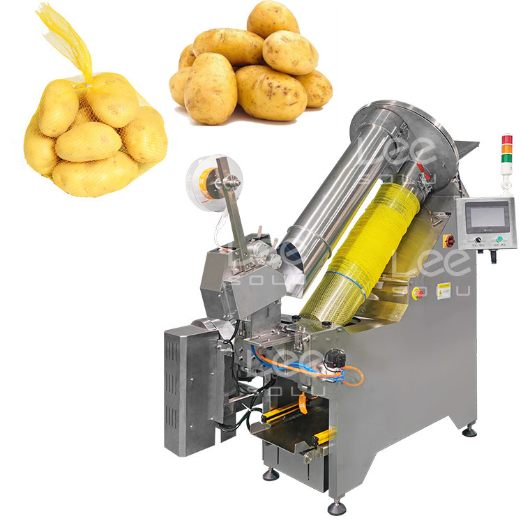 Całkowicie automatyczna maszyna do pakowania worków sieciowych do warzyw ziemniaczanych Maszyna do pakowania worków sieciowych