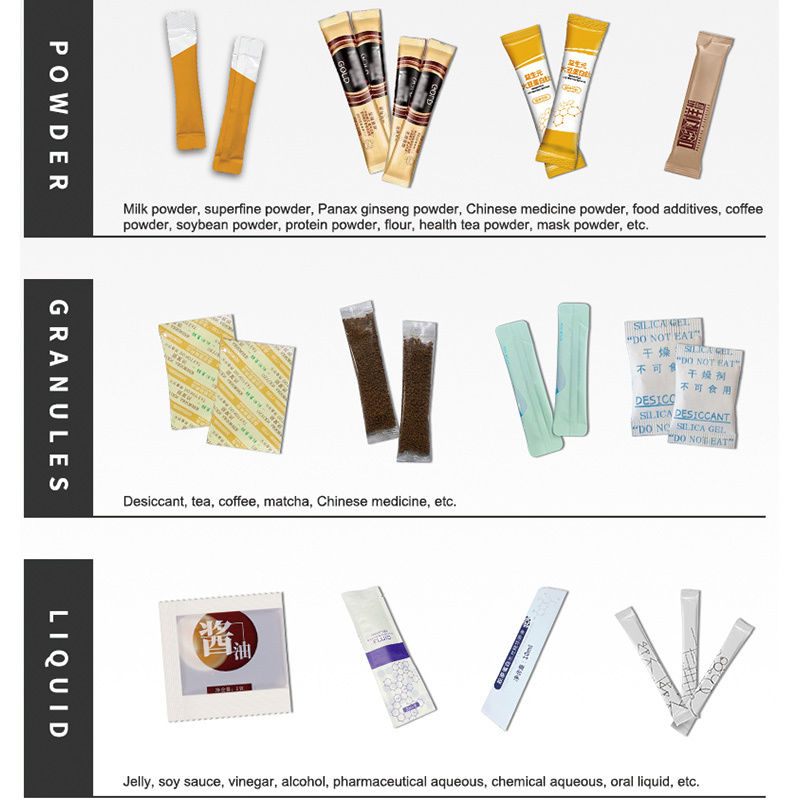 W pełni automatyczna maszyna Vffs do pakowania i napełniania keczupem, wielotorowa, pionowa, 4-stronna maszyna do pakowania saszetek z sosem pomidorowym