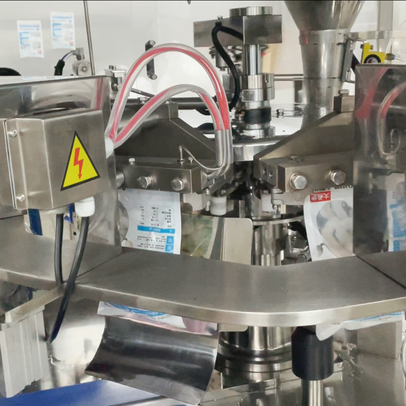 1kg 2kg Kurczak Drobiowe Nuggetsy Skrzydełka Mięso Gotowe Saszetka Waga Wielogłowicowa Saszetka Stojąca  Rotacyjna Maszyna Pakująca z Napełnianiem i Zgrzewaniem