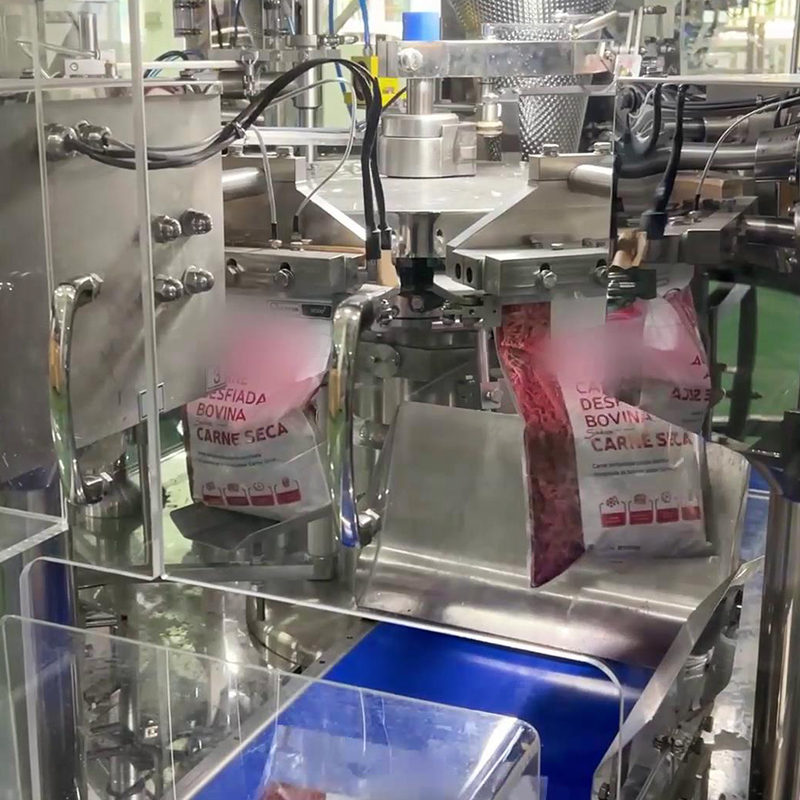 Zindywidualizowane Efektywne Odwodnione Mięso Białego Nuggets Ilościowe Worki Maszyna do pakowania gotowa do jedzenia żywności Mięso Białego wielokrówkowa Waga