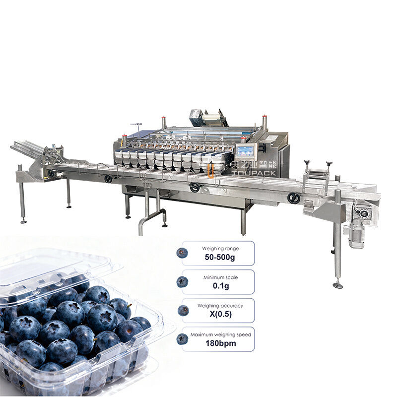 Auto Blueberry Frozen Vege Salad Vegetable Packing Machine Cherry Tomatoes Vegetable Weighing And Packing Machine