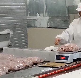 20 worków / min Wielogłowicowa maszyna pakująca do produktu z lodem mięsnym