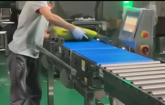 SUS304 Rolling Conveyor Check Weigher z przechylanym urządzeniem odrzucającym