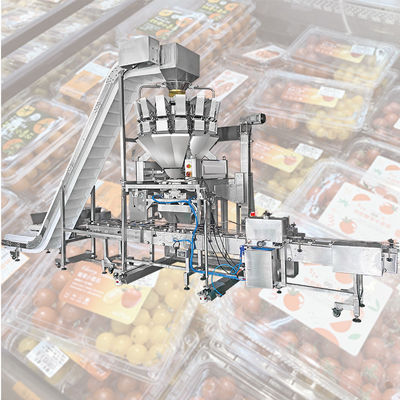 Cherry Tomato Blueberry Fresh Fruit Multihead Weigher Box Maszyna do napełniania kartonów