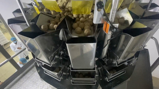 Mrożona żywność Samosa Meatball Siomai Dumpling Maszyna pakująca 40BPM 2,0kW / jednostka