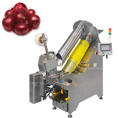 Semi Auto Mesh Bag Net Packing Machine For Onion Net Bag Sealing Clipping Packing Machine (Półautomatyczna maszyna do pakowania torby z siatką do opakowania torby z cebuli)