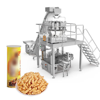 Automatyczny Chipsy ziemniaczane System ważenia wielokrotnie ważący krewetki Francuska maszyna do pakowania puffing Maszyna do pakowania granulatów żywności
