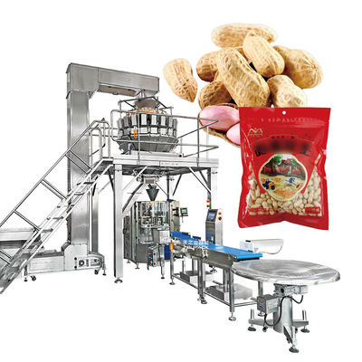 Automatyczny Pistachio Popcorn płatki kukurydziane Pieczenie orzeszków ziemnych Maszyna do pakowania orzechów kaszu Maszyna do pakowania wielokrotnych ważarek