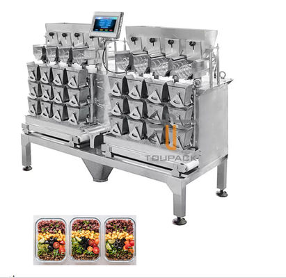 Trójwarstwowy Hopper IP65 8-głowicowa liniowa maszyna ważąca Sticky Food