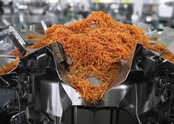 SS316 Wielogłowicowa maszyna pakująca do frytek ziemniaczanych 70 worków / min