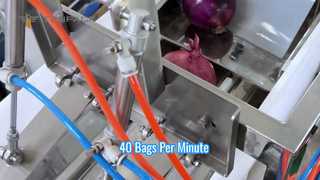Szybki automatyczny system pakowania w worki siatkowe (0,5 kg - 5 kg)